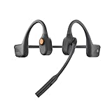 AfterShokz OpenComm Wireless Stereo Bone Conduction Bluetooth Headset with Noise-Canceling Boom Microphone for Office Home Business Trucker...