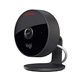 Logitech Circle View - wetterfeste kabelgebundene Überwachungskamera für zu Hause, 180° Weitwinkel, 1080p HD, Nachtsicht, 2-Wege-Audio,...