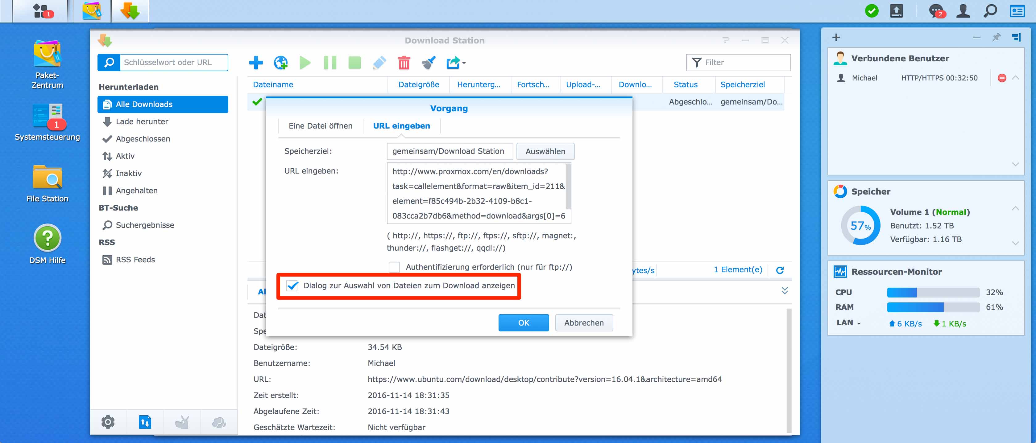 Download station synology где временные файлы