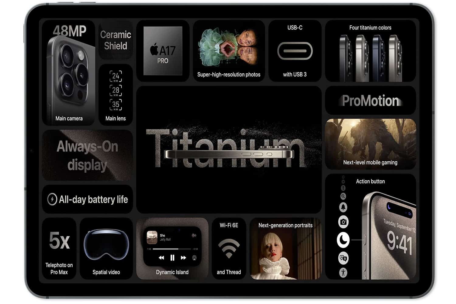 Apple kündigt iPhone 15 Pro mit Titanium-Design, Action-Button, A17 Pro Chip und mehr an