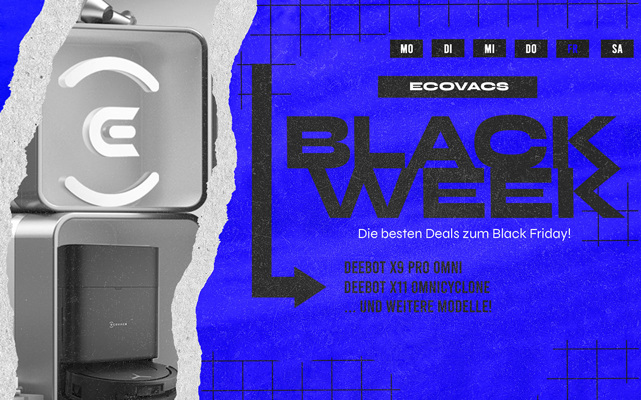 BlackWeek: ECOVACS Haushaltsrobotik zum Tiefpreis: Die Deals im Überblick