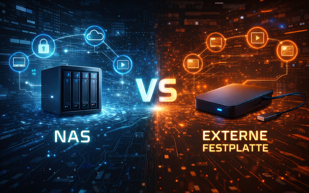 NAS oder externe Festplatte – eine Frage der Struktur, nicht nur des Speichers