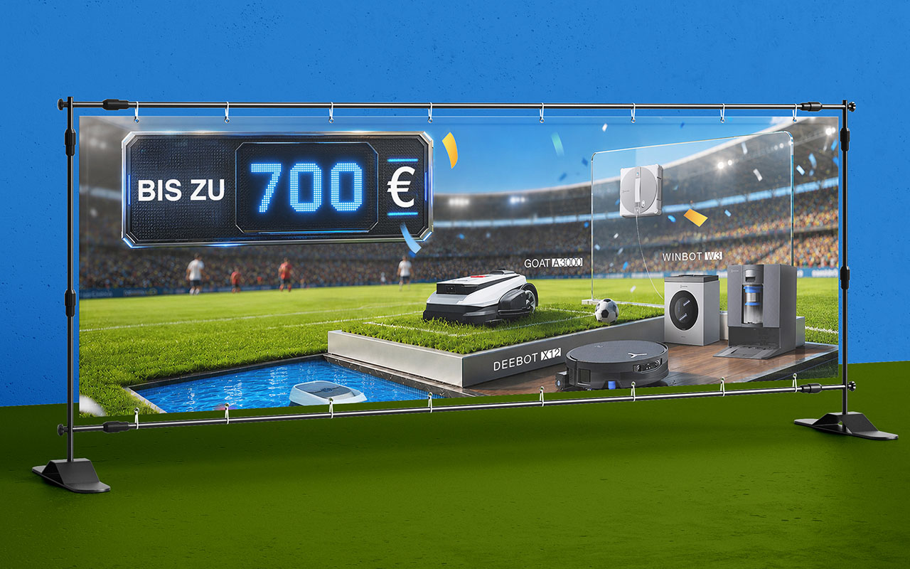 Prime Day 2026: ECOVACS Saugroboter, Fensterputzroboter und Mähroboter bereits stark reduziert