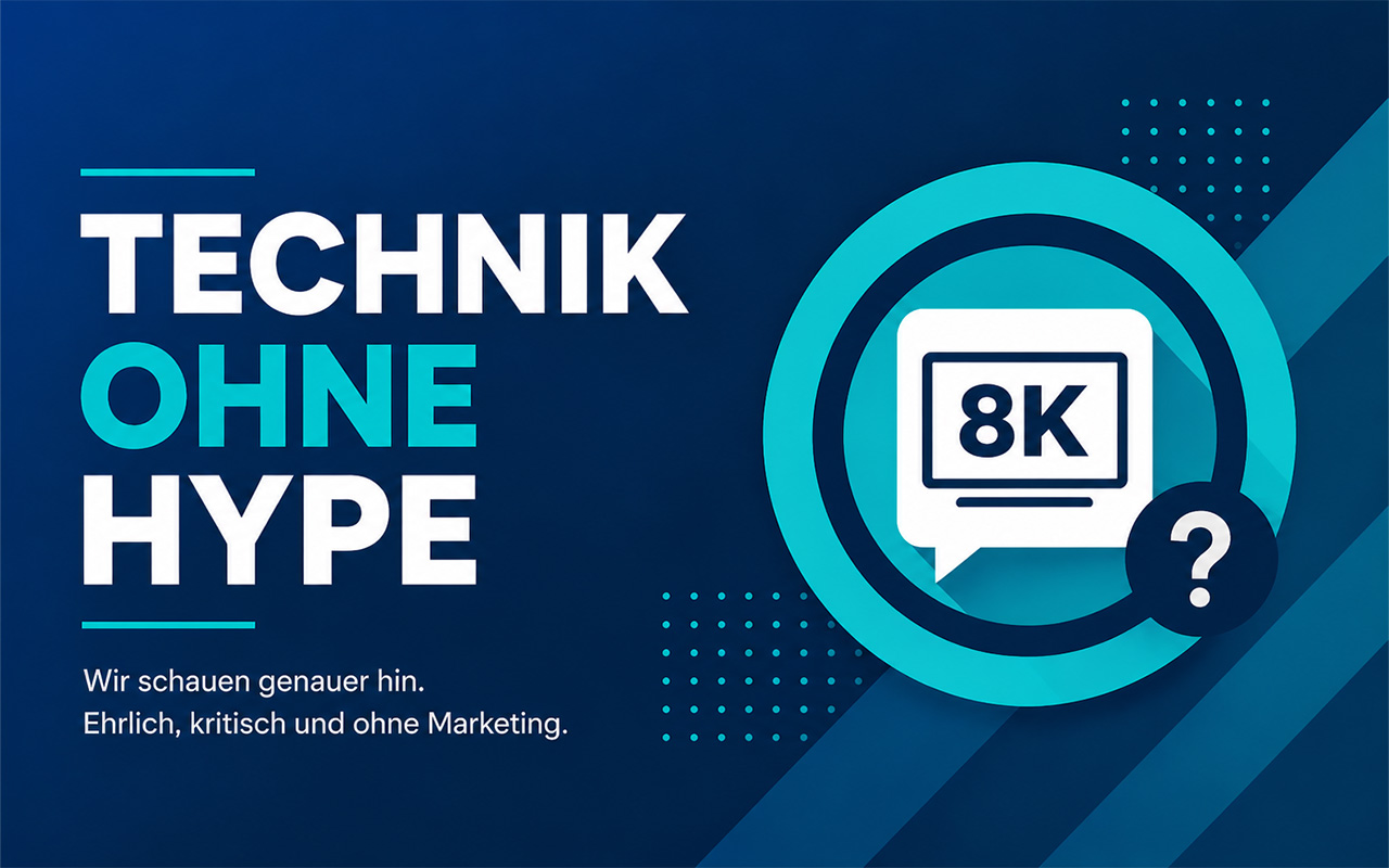 Technik ohne Hype: Warum 8K beim Fernsehkauf kaum eine Rolle spielen sollte