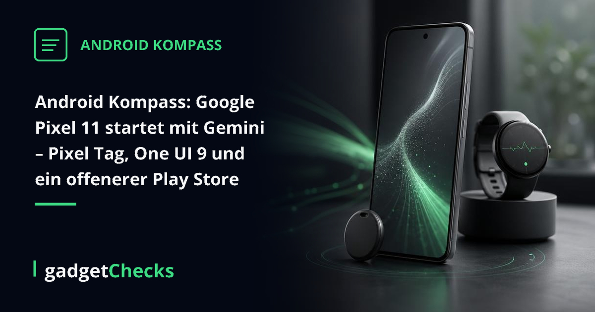 Android Kompass: Google Pixel 11 startet mit Gemini – Pixel Tag, One UI 9 und ein offenerer Play Store