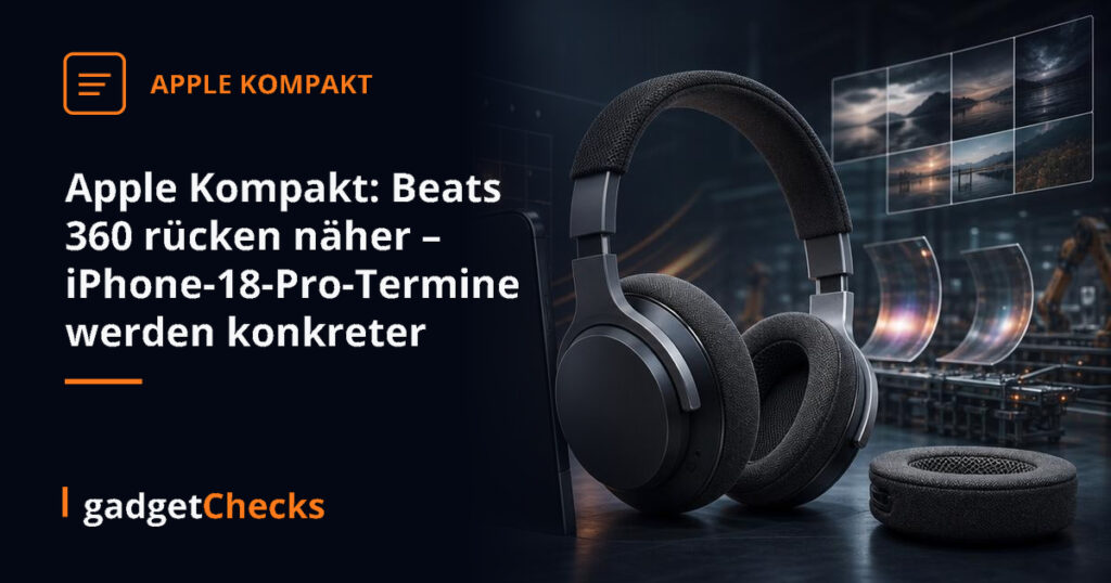 Apple Kompakt: Beats 360 rücken näher – iPhone-18-Pro-Termine werden konkreter