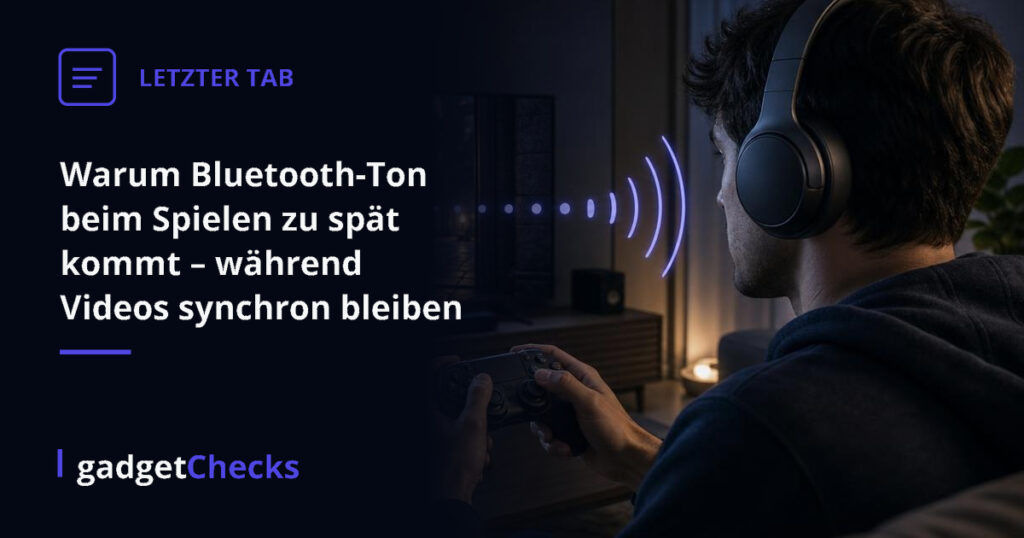 Warum Bluetooth-Ton beim Spielen zu spät kommt – während Videos synchron bleiben