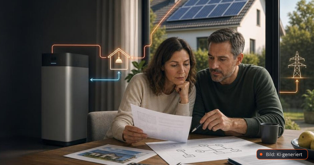 EEG 2027 für neue Solaranlagen: Was sich auf Hausdächern ändern soll – Editorialmotiv ohne Text – Bild: KI-generiert