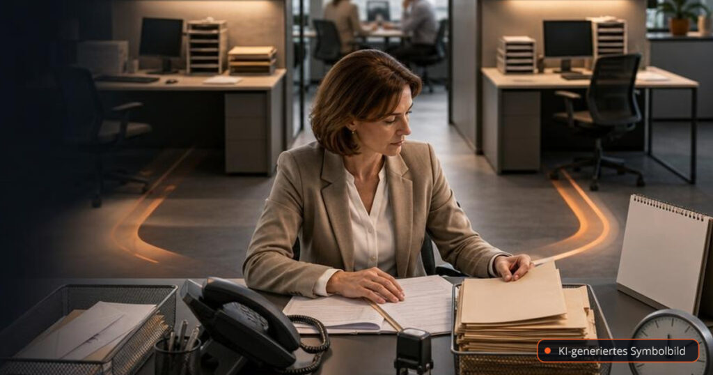 BAG-Urteil zur TV-L-Eingruppierung: Getrennte Aufgaben können die Entgeltgruppe beeinflussen – Editorialmotiv ohne Text – KI-generiertes Symbolbild