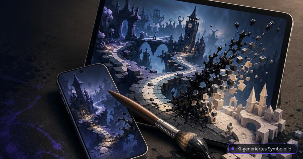 Disney Epic Mickey: Rebrushed startet auf iOS und Android für 14,99 Euro – Editorialmotiv ohne Text – KI-generiertes Symbolbild