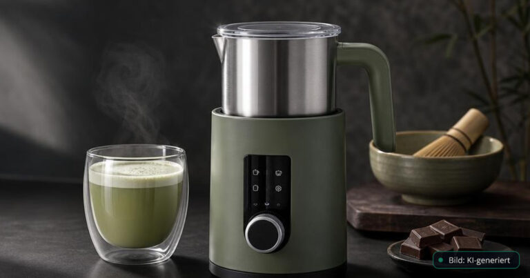 Severin Spuma Matcha Edition soll im Oktober für 109,90 Euro starten – Editorialmotiv ohne Text – Bild: KI-generiert