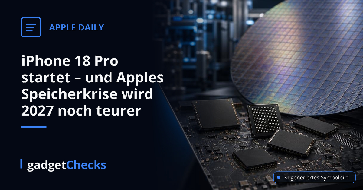 iPhone 18 Pro startet – und Apples Speicherkrise wird 2027 noch teurer – KI-generiertes Symbolbild