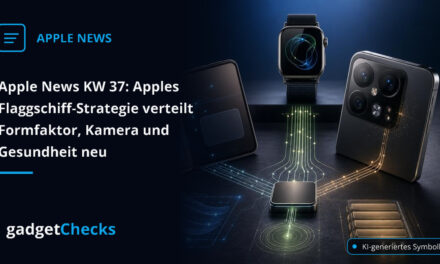 Apple News KW 37: Apples Flaggschiff-Strategie verteilt Formfaktor, Kamera und Gesundheit neu