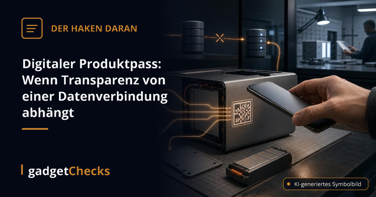 Digitaler Produktpass: Wenn Transparenz von einer Datenverbindung abhängt – KI-generiertes Symbolbild