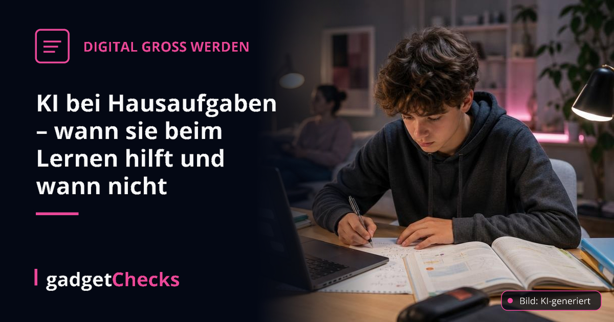 KI bei Hausaufgaben – wann sie beim Lernen hilft und wann nicht