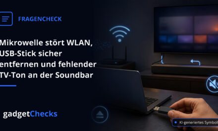 Mikrowelle stört WLAN, USB-Stick sicher entfernen und fehlender TV-Ton an der Soundbar
