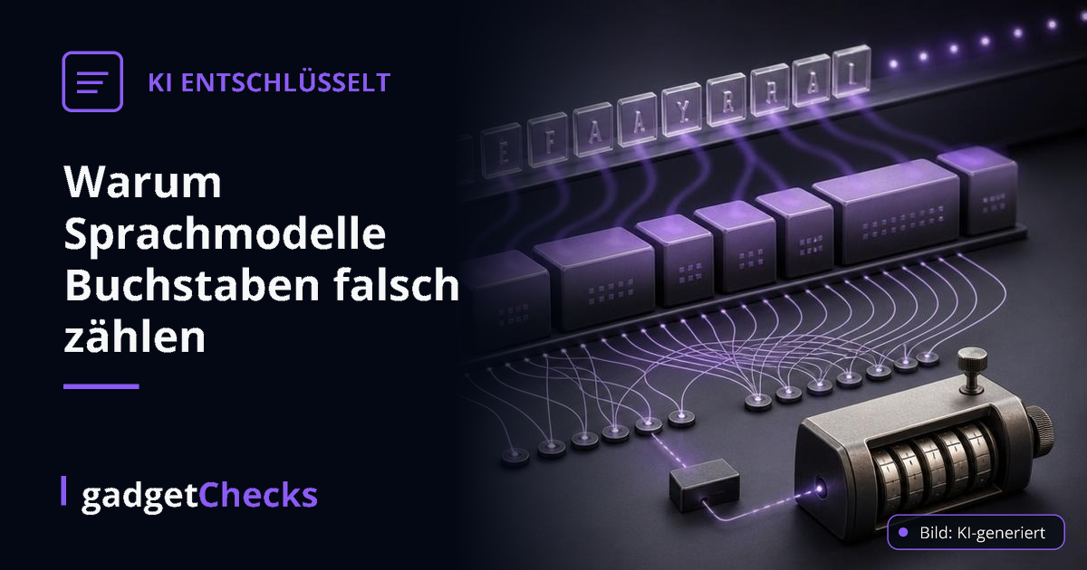 Warum Sprachmodelle Buchstaben falsch zählen