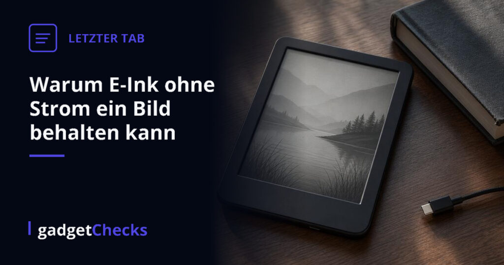 Warum E-Ink ohne Strom ein Bild behalten kann