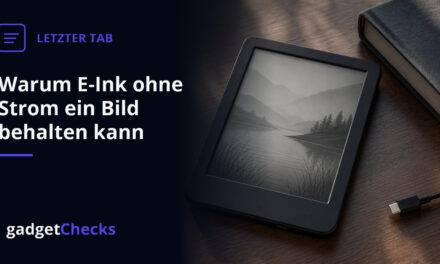 Warum E-Ink ohne Strom ein Bild behalten kann