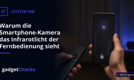 Warum die Smartphone-Kamera das Infrarotlicht der Fernbedienung sieht