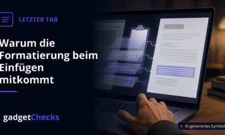 Warum die Formatierung beim Einfügen mitkommt