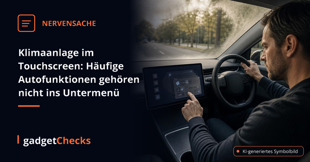 Klimaanlage im Touchscreen: Häufige Autofunktionen gehören nicht ins Untermenü - gadgetChecks – Das unabhängige Magazin
