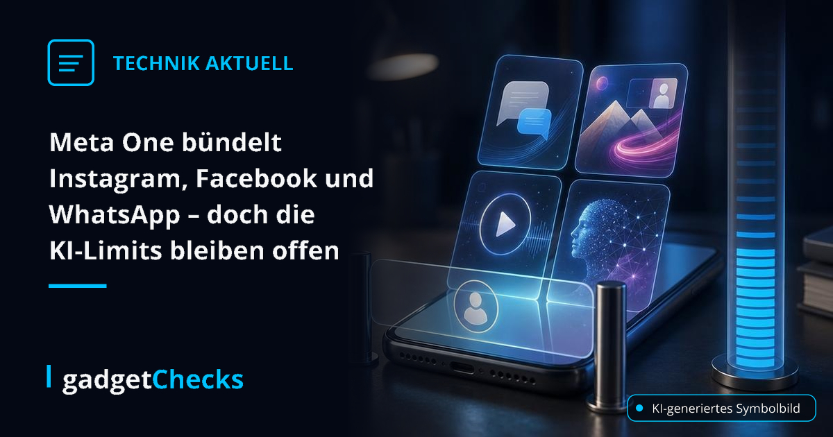 Meta One bündelt Instagram, Facebook und WhatsApp – doch die KI-Limits bleiben offen