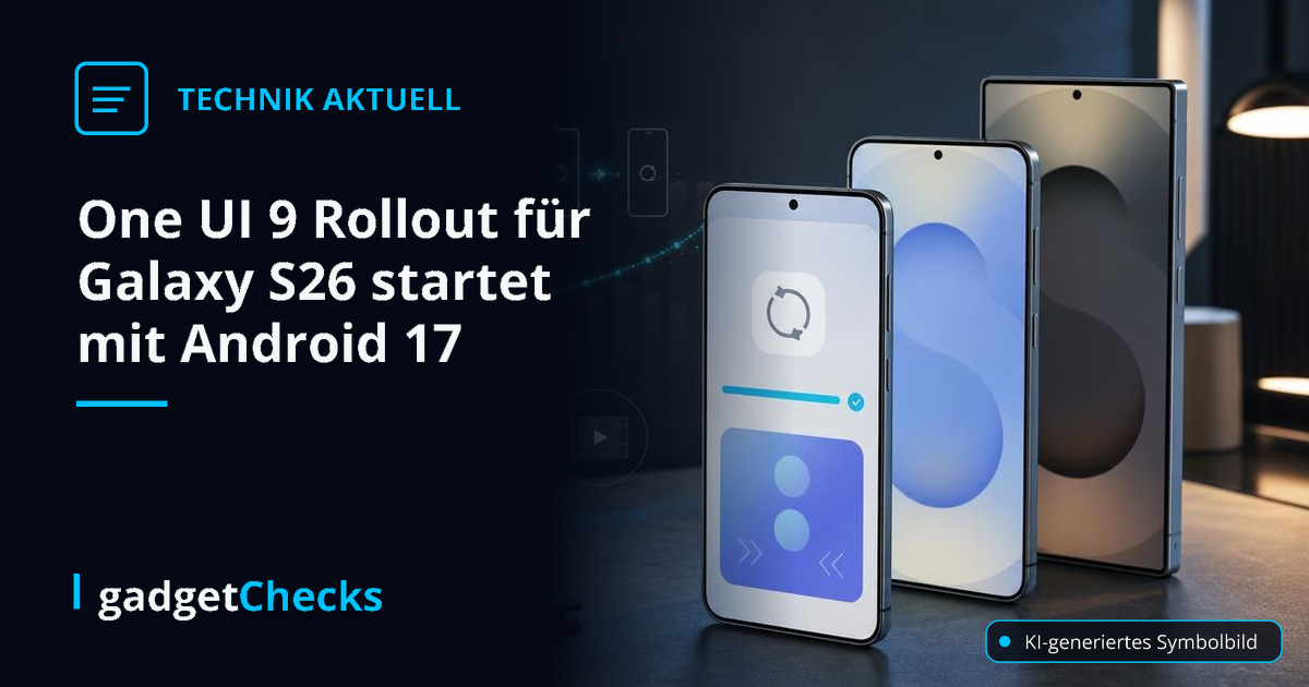 One UI 9 Rollout für Galaxy S26 startet mit Android 17 – KI-generiertes Symbolbild