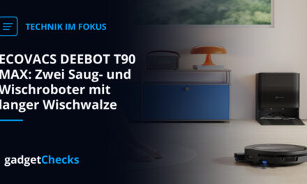 ECOVACS DEEBOT T90 MAX: Zwei Saug- und Wischroboter mit langer Wischwalze