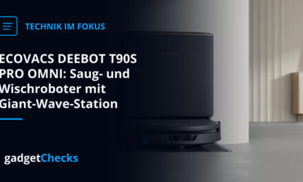 ECOVACS DEEBOT T90S PRO OMNI: Saug- und Wischroboter mit Giant-Wave-Station