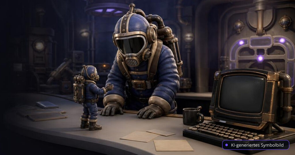 We Were Here Tomorrow startet mit Crossplay für PC, PS5 und Xbox Series X|S – Editorialmotiv ohne Text – KI-generiertes Symbolbild