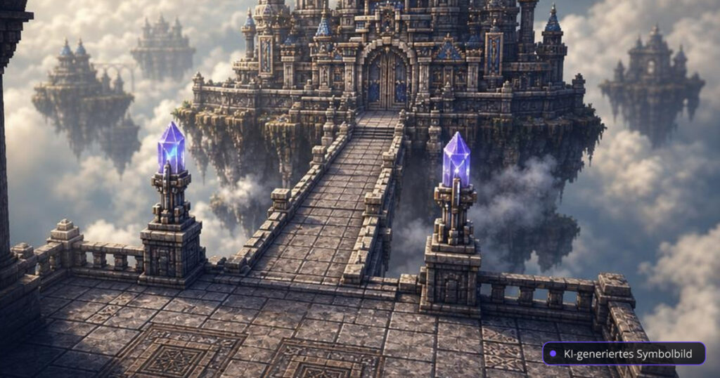 Final Fantasy Resonance startet auf PC und Konsolen – Demo-Fortschritt bleibt erhalten – Editorialmotiv ohne Text – KI-generiertes Symbolbild