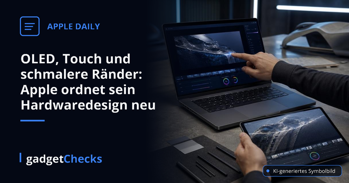OLED, Touch und schmalere Ränder: Apple ordnet sein Hardwaredesign neu